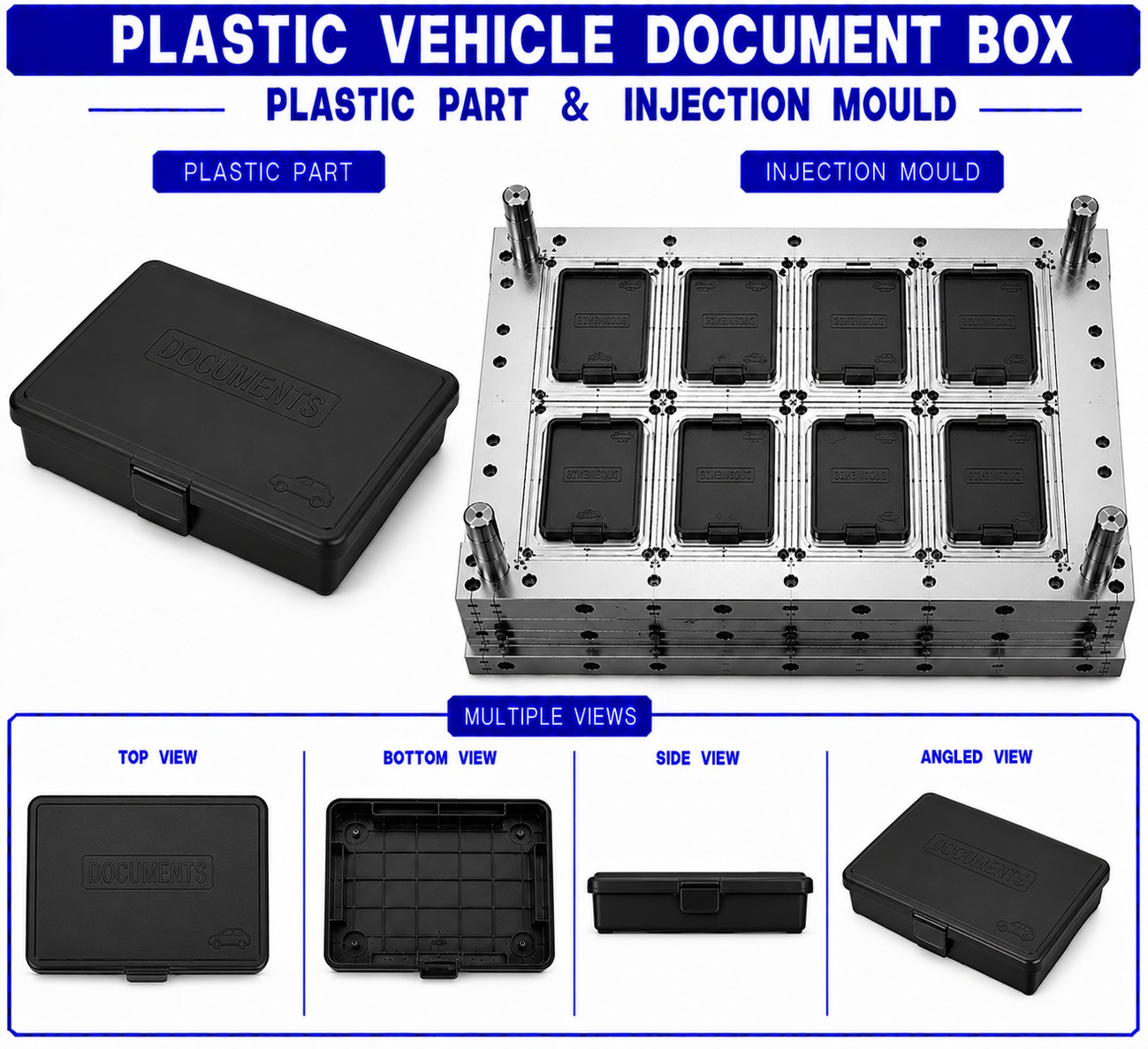 Plastic Vehicle Document Box Mould and Moulding Service